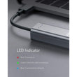 Anker USB C to Ethernet Adapter, Portable 1-Gigabit Network Hub, 10/100/1000 Mbps, for MacBook Pro, iPad Pro 2019/2018, ChromeBook, XPS, Galaxy S9/S8, and More