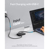 Anker USB-C Hub, Fast 10Gbps USB 3.2 Display Hub, USB-C to 4-Port Hub with 100W Max PD-in for MacBook Pro, iPad, iPhone 15, Surface Pro, Dell and More
