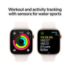 Restored Apple Watch Series 10 (GPS + Cellular) Smartwatch Aluminum Case with Black Sport Band Open Box