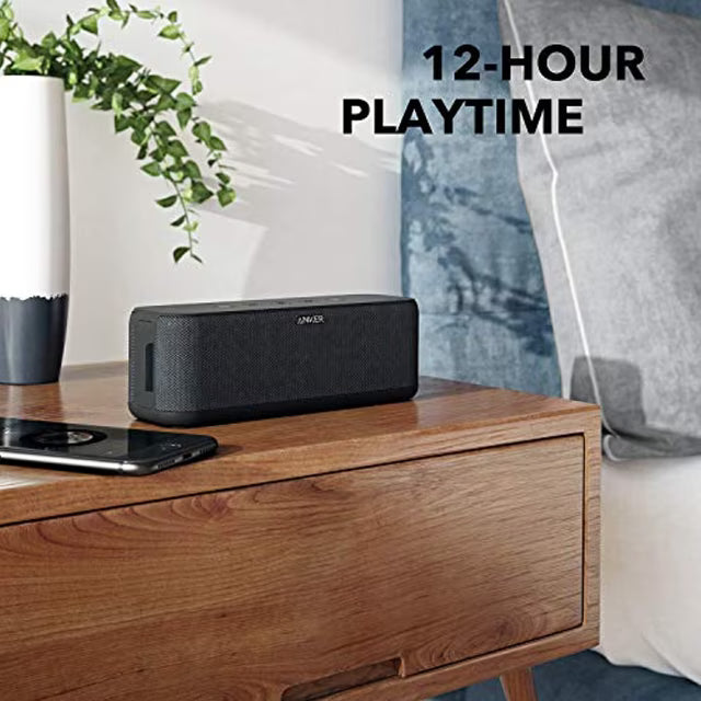 Portable Speakers, Anker Soundcore Boost 20W Bluetooth Speaker with BassUp Technology, 12H Playtime, IPX5 Water-Resistant, Wireless Speaker with Superior Sound & Bass for iPhone, Samsung and More