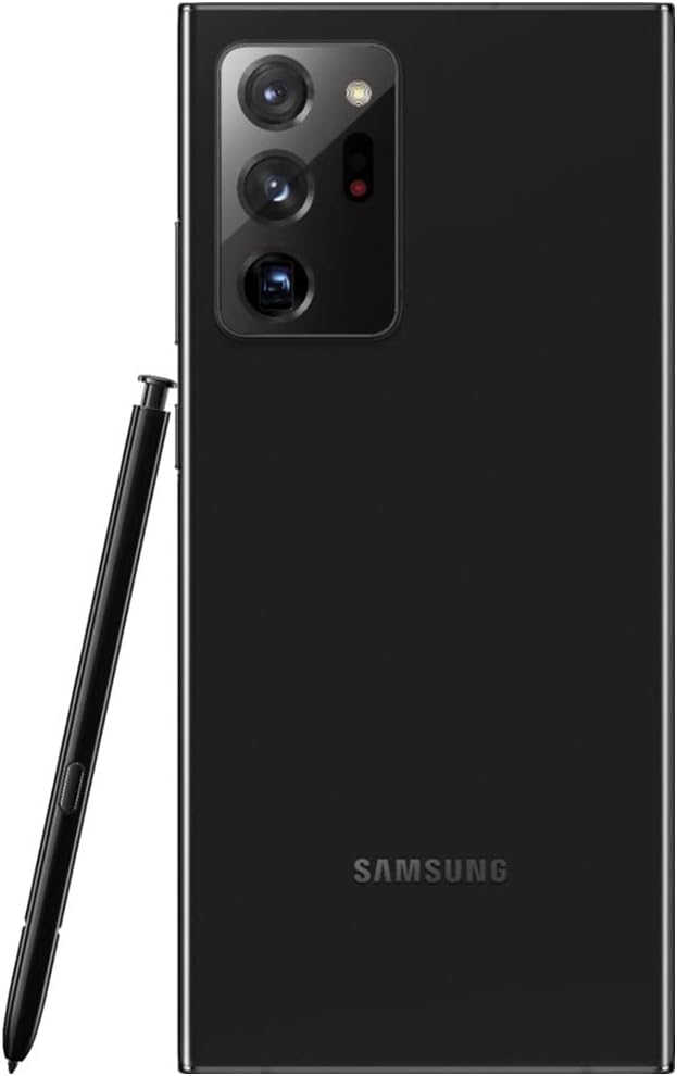Samsung Note 20 Ultra (5G) 128GB 6.9" Display with Samsung 25W Super Fast Charger, Unlocked - Mystic Black (Renewed)