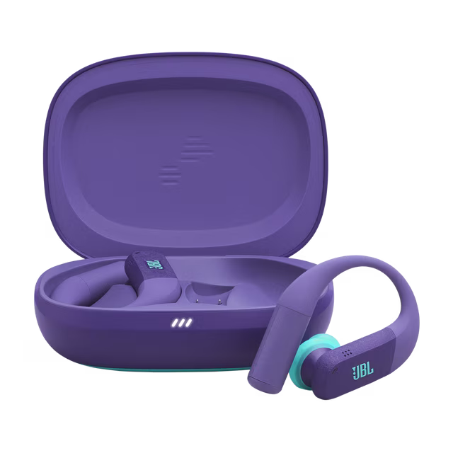 JBL Endurance Peak 4 True Wireless Noise Cancelling Sport Earbuds Purple