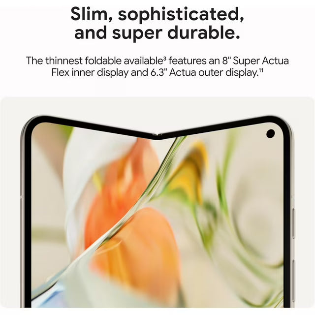 Google Pixel 9 Pro Fold 256GB+16GB RAM | 8.0” Foldable LTPO OLED 120Hz Display  Refurbished (Unlocked)
