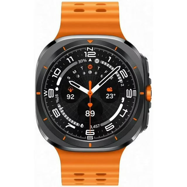 Samsung Galaxy Watch Ultra (Brand New) GPS + LTE 47mm Smartwatch with Heart Rate Monitor | Titanium Grey/Orange | international Version