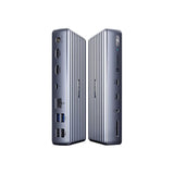 Anker Docking Station, 777 Thunderbolt Docking Station (Apex, 12-in-1, Thunderbolt 4), Max 90W Charging for Laptop, 20W Power Delivery, Single 8K, Triple 4K Display, 10Gbps Data, Ethernet, Audio, SD