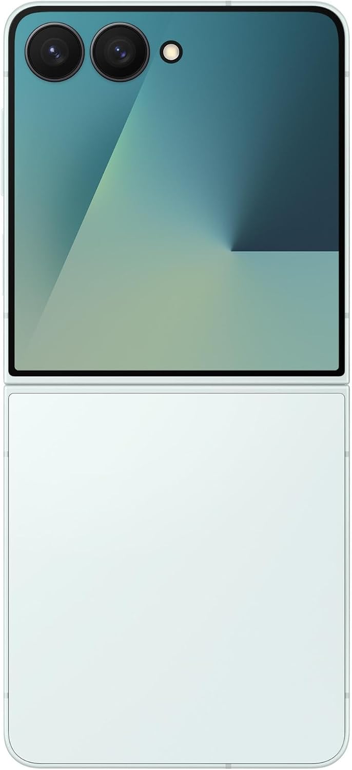 Samsung Galaxy Z Flip7 5G (256GB, 12GB RAM) Galaxy AI, 6.9" LTPO AMOLED Display, 50MP Camera, Unlocked, (w/ 45W Fast Charging Adapter) - Mint (Renewed)