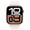 Restored Apple Watch Series 10 (GPS + Cellular) Smartwatch Aluminum Case with Black Sport Band Open Box
