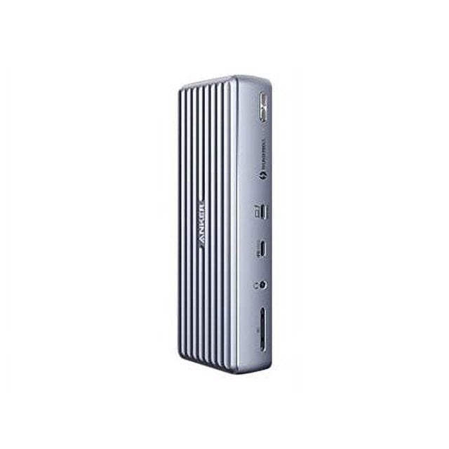 Anker Docking Station, 777 Thunderbolt Docking Station (Apex, 12-in-1, Thunderbolt 4), Max 90W Charging for Laptop, 20W Power Delivery, Single 8K, Triple 4K Display, 10Gbps Data, Ethernet, Audio, SD