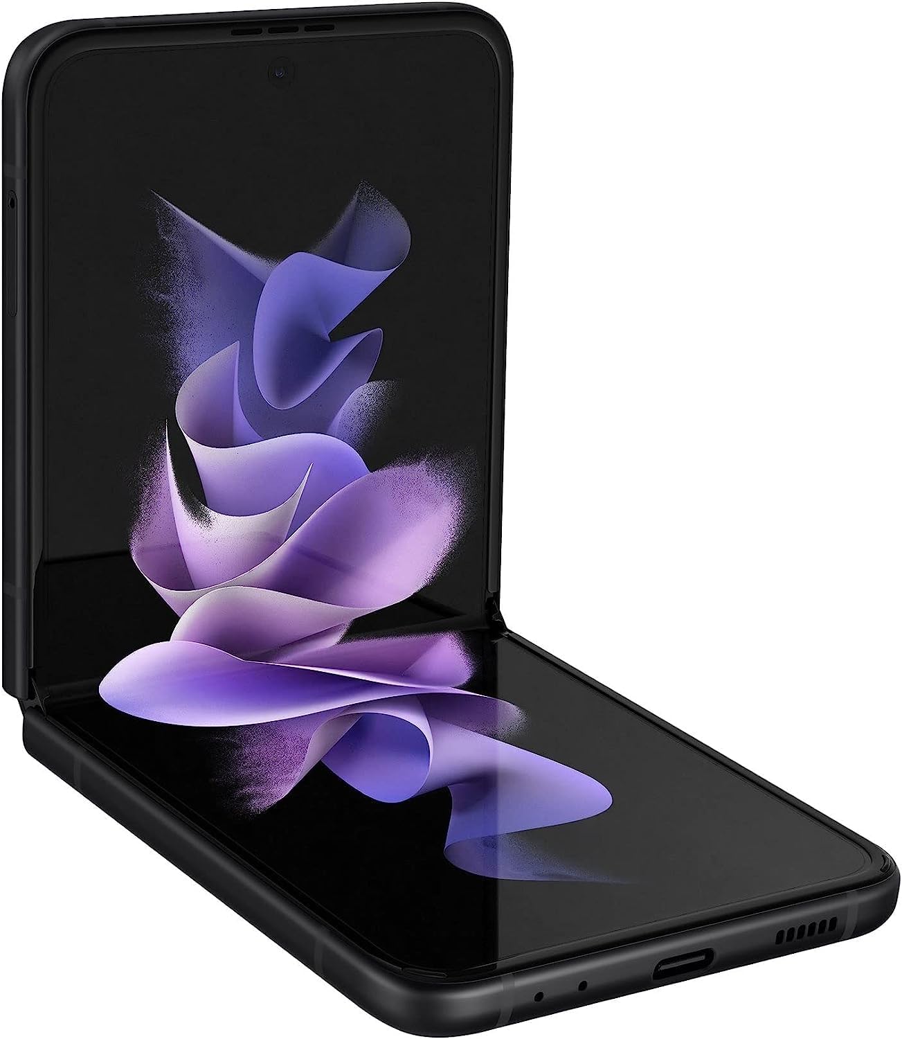 Samsung Galaxy Z Flip 3 5G, 128GB, Phantom Black - Unlocked (Renewed)