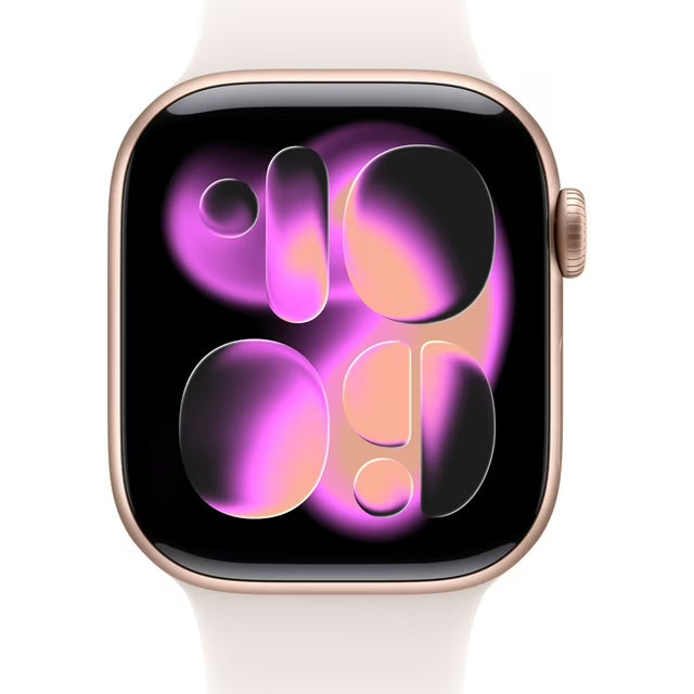 Apple Watch Series 11 GPS 42mm Rose Gold Aluminium Case with Light Blush Sport Band - S/M