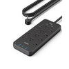 Surge Protector Power Strip (2100J), Anker 12 Outlets with 1 USB C and 2 USB Ports foriPhone 15/15 Plus/15 Pro/15 Pro Max, 5ft Extension Cord, Flat Plug, 20W USB C Charging for Hom