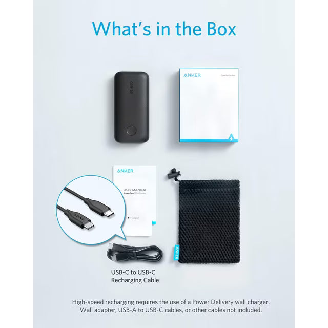Anker PowerCore 10000 PD Redux, 10000mAh Portable Charger USB-C Power Delivery (18W) Power Bank for iPhone 11/11 Pro / 11 Pro Max / 8 / X/XS Samsung S10, Pixel 3/3XL, iPad Pro 2018, and More