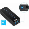 Anker Powered USB Hub for Laptop, 7 Ports USB 3.0 Data Hub, with 36W Power Adapter and BC 1.2 Charging Port for iPhone 7/6s Plus, iPad Air 2, Galaxy