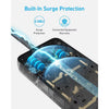 Surge Protector Power Strip (2100J), Anker 12 Outlets with 1 USB C and 2 USB Ports foriPhone 15/15 Plus/15 Pro/15 Pro Max, 5ft Extension Cord, Flat Plug, 20W USB C Charging for Hom
