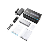Anker Docking Station, 777 Thunderbolt Docking Station (Apex, 12-in-1, Thunderbolt 4), Max 90W Charging for Laptop, 20W Power Delivery, Single 8K, Triple 4K Display, 10Gbps Data, Ethernet, Audio, SD