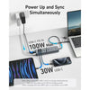 Anker USB-C Hub,11-in-1 10Gbps Data Hub with 4 USB-A and 4 USB-C Ports, 100W USB-C PD-IN, Card Reader, 2-in-1 USB Connector, For USB-A and USB-C Laptop, MacBook, iPad an