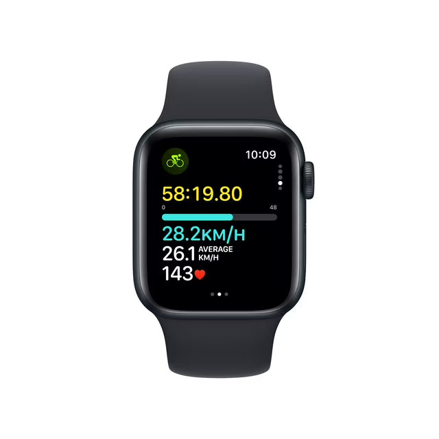 Apple Watch SE2 40mm GPS - Midnight Aluminum Case with Midnight Sport Band - S/M