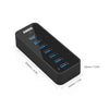 Anker Powered USB Hub for Laptop, 7 Ports USB 3.0 Data Hub, with 36W Power Adapter and BC 1.2 Charging Port for iPhone 7/6s Plus, iPad Air 2, Galaxy