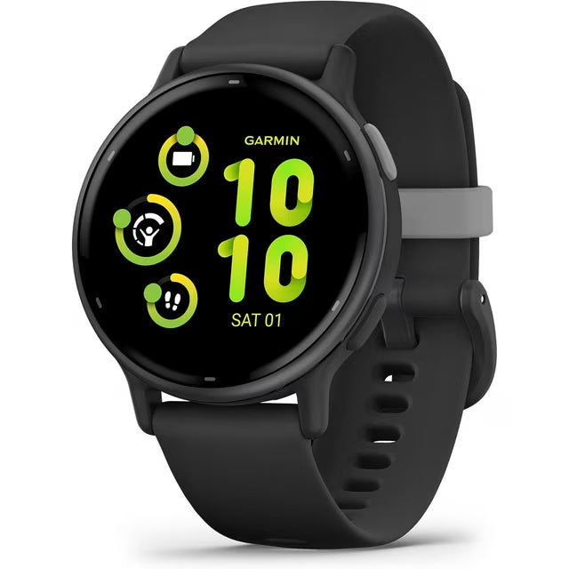 Refurbished (Good) Garmin Vivoactive 5 GPS Smartwatch - Slate Aluminum and Black (010-02862-10)