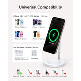 Anker MagSafe Compatible MagGo Charger Stand, iPhone 17 Wireless Charger, 2-in-1 Charging Station, Qi2 Certified 15W Fast Charging, for iPhone 17/16/