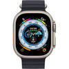 Apple Watch Ultra 1st gen GPS + Cellular 49mm Smart Watch Titanium Case with Blue Ocean Band (One Size) | Certified Refurbished Grade A