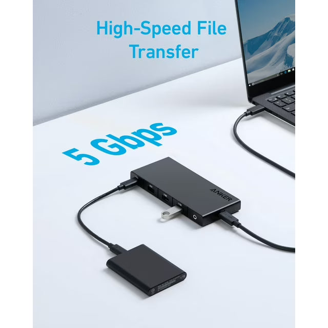 Anker USB C Hub (10-in-1), Dual Monitor with 4K HDMI, Max 100W Power Delivery, Dual 4K HDMI Ports, 4 USB-A/USB-C Data Ports, Ethernet and SD Card Rea